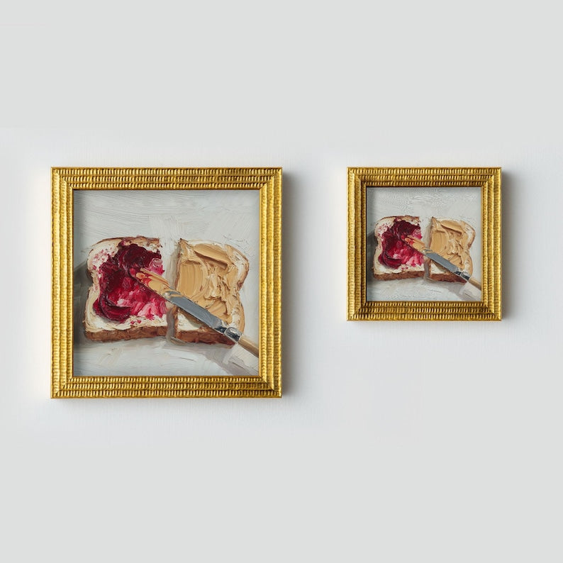 Painting of Butter Original Framed oil Artwork