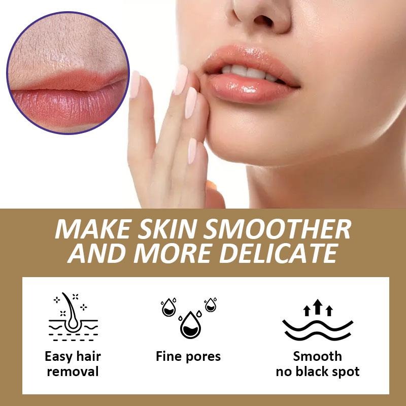 Coconut Oil Facial Hair Removal Cream - Gentle Lip Hair Removal