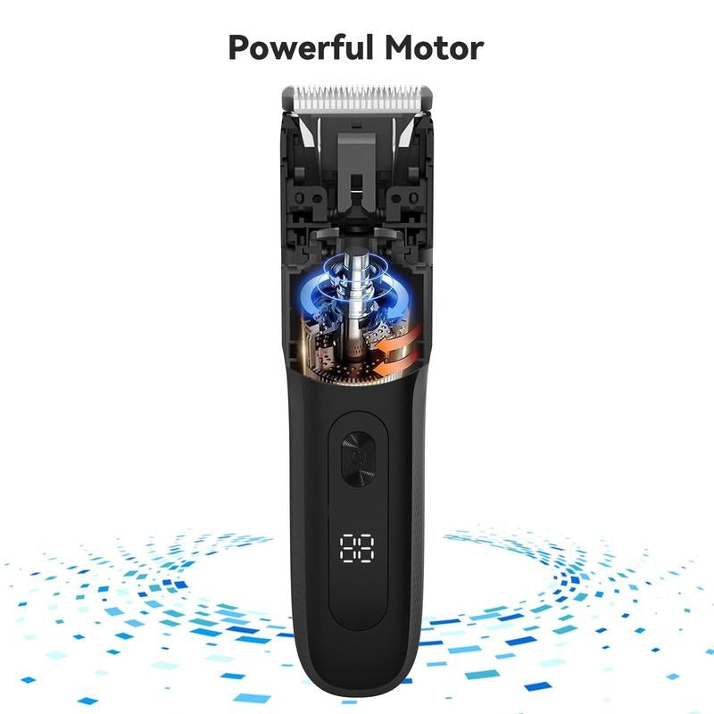 Men's Electric Body Hair Trimmer - Rechargeable Pubic, Chest & Bikini Shaver - Painless Grooming for Legs, Underarms & More - Cordless Digital Display