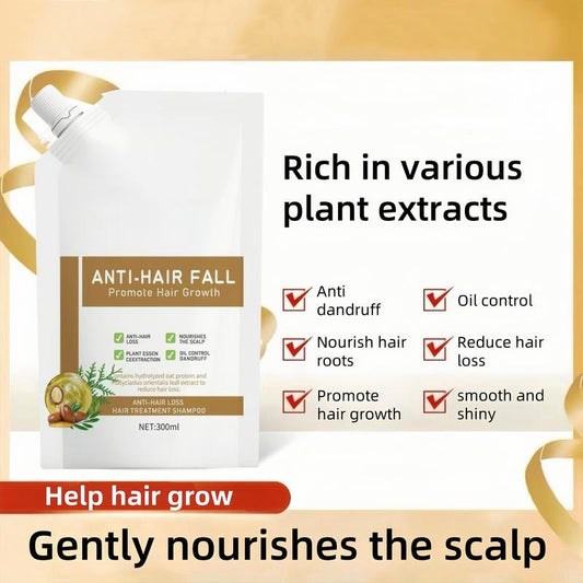 Anti-Hair Fall Shampoo: Ginseng & Ginger for Hair Growth, Oil & Dandruff Control. Buy 1 Get 1 Free. 300ML.