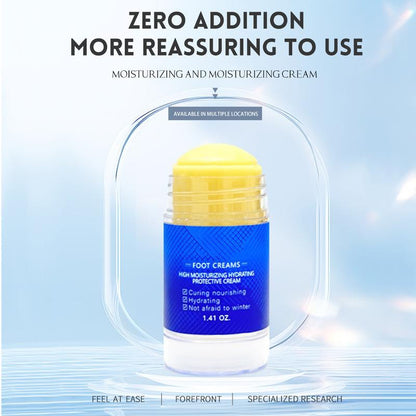 2-in-1 Anti-Crack Foot Cream & Repair Stick. Dead Skin Remover for Extreme Cracked Heels. Intensive Hydration & Nourishing Treatment.
