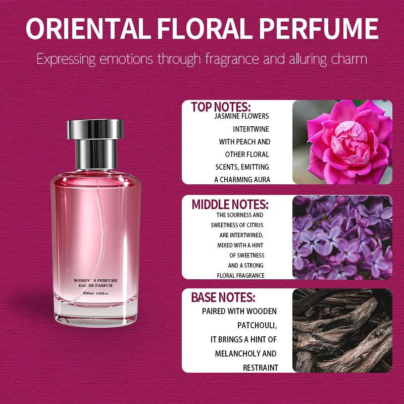 Women's Perfume, Long Lasting Floral Fruity Fragrance with Sicilian Mandarin, Jasmine Absolute & Amber, Daily Scented Perfume, 2.71oz (80ml)