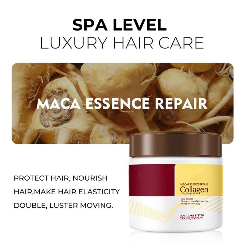 Hair Repair Mask-Deep Conditioning Intensive Hair TreatmentMACA Collagen for Dry Damaged Hair(16.9 f1 oz)ConditionerHaircare Restore
