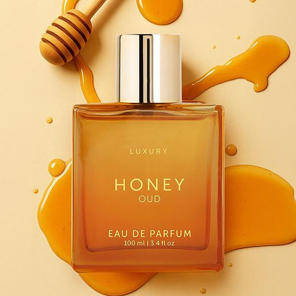 Luxury's Honey Oud | Eau de Parfum 100ml (3.4 fl oz) | Patchouli, Vanilla, Bergamot | Floral & Spicy | Made with Clean & Vegan Essentials Oils | Cruelty Free Fragrance Perfume