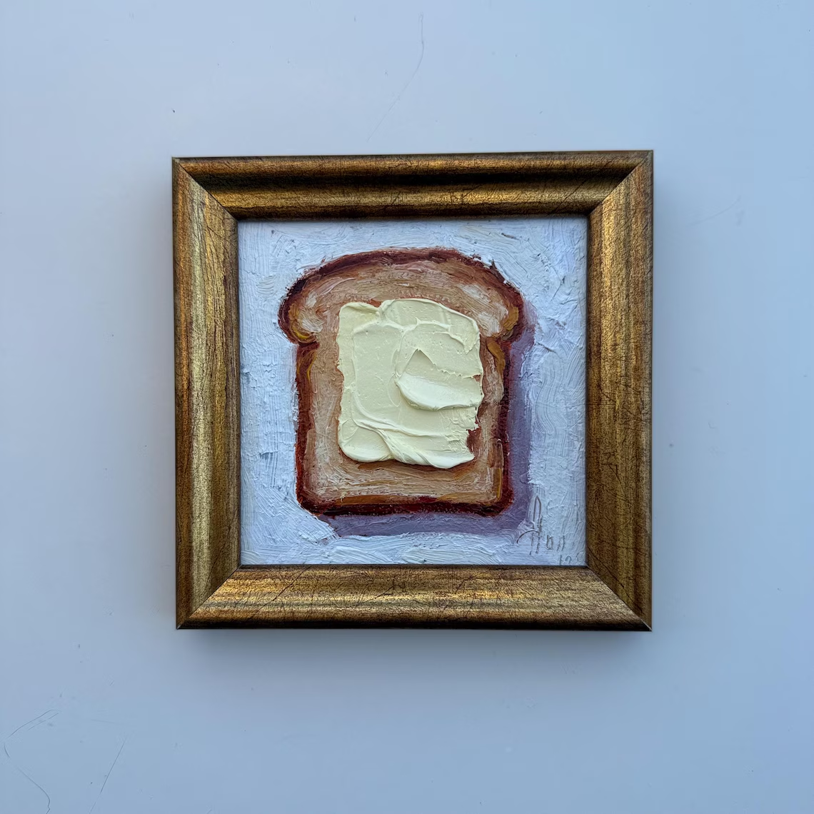 Painting of Butter Original Framed oil Artwork