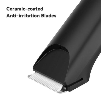 Men's Electric Body Hair Trimmer - Rechargeable Pubic, Chest & Bikini Shaver - Painless Grooming for Legs, Underarms & More - Cordless Digital Display
