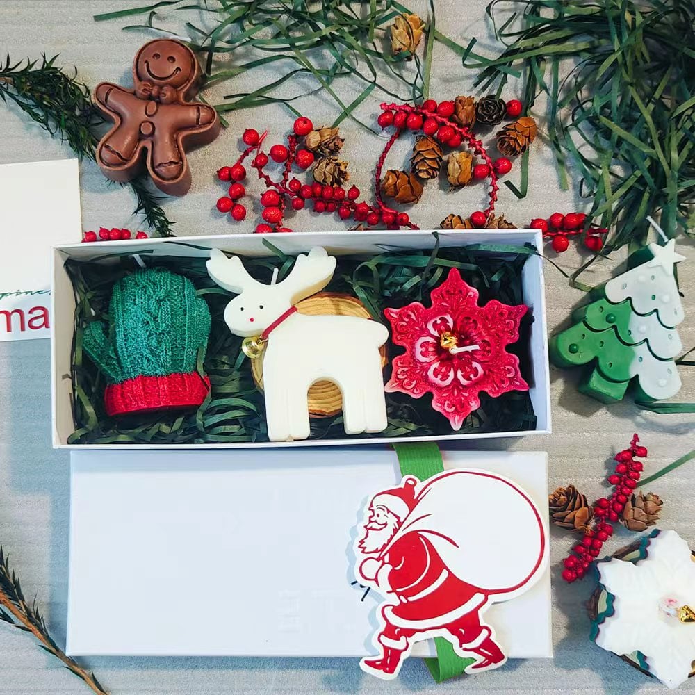 Hot Sale Promotion-49% OFF-🕯️Cute Festive Scented Candles | Handmade Christmas Gift Set - Aromatherapy & Perfect Holiday Decor