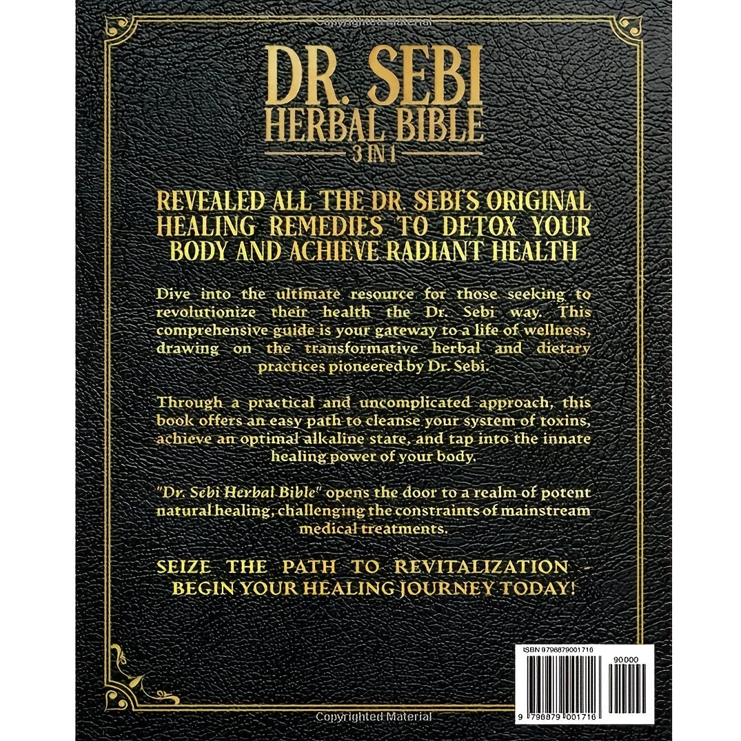 🌿Dr. Sebi's Herbal Bible [3-in-1] Body Cleanse & Healing Herbs Guide Book