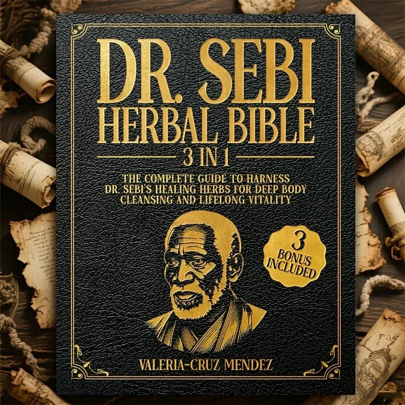 🌿Dr. Sebi's Herbal Bible [3-in-1] Body Cleanse & Healing Herbs Guide Book