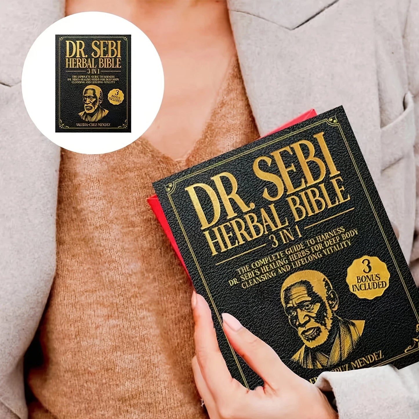 🌿Dr. Sebi's Herbal Bible [3-in-1] Body Cleanse & Healing Herbs Guide Book